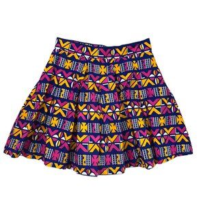 Francis + Benedict Handmade African Printed Full Skirt Multicolor M Maximalist‎